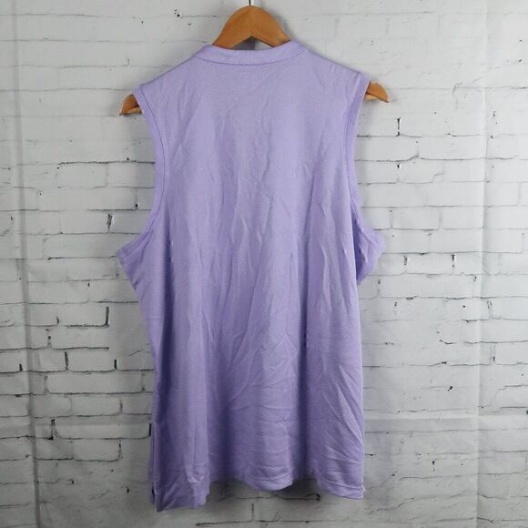 THREE SIXTY SIX PURPLE SLEEVELESS V NECK GOLF ATHLETIC SHIRT SIZE 2XL - Picture 6 of 6